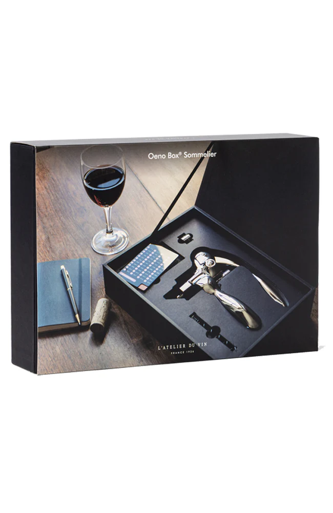 L'Atelier du Vin Oeno Box Sommelier Chrome Lever Corkscrew - Image 2